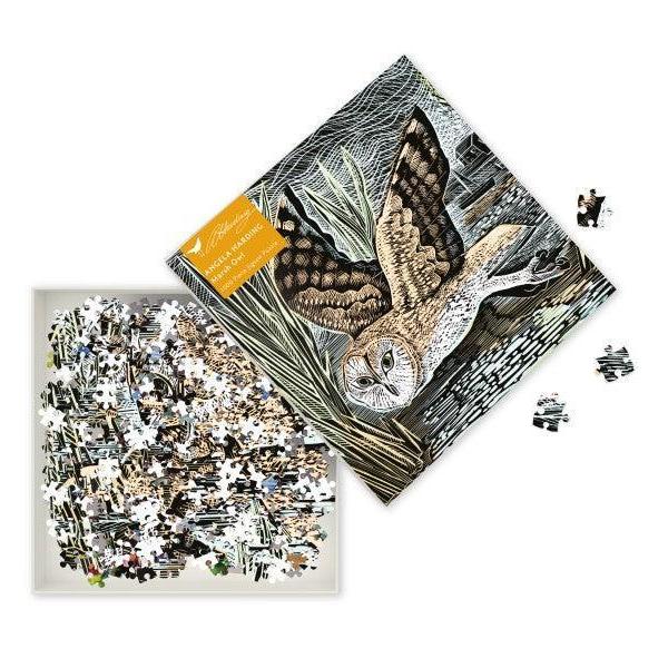 Marsh Owl by Angela Harding 1000 Piece Jigsaw Puzzle Flame Tree (ONLINE ORDER ONLY)