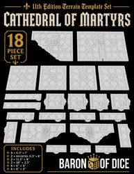 Cathedral of the Martyrs | 11e Terrain Template Set | Shipping Excluded (ONLINE ORDER ONLY)