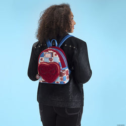 Marvel Spider-Man Sherpa Heart Mini Backpack by Loungefly (ONLINE ORDER ONLY)