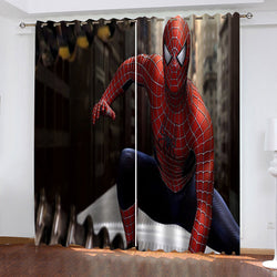 Marvel Spiderman Curtains Blackout Window Treatments Drapes for Room Decor (Online Order Only)