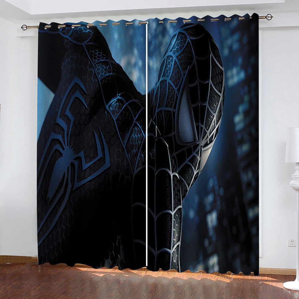 Marvel Spiderman Curtains Blackout Window Treatments Drapes for Room Decor (Online Order Only)