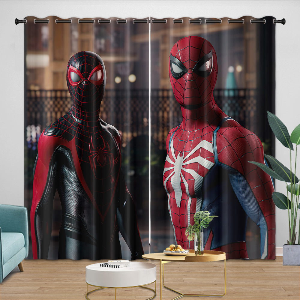 Marvels Spider-Man 2 Curtains Blackout Window Drapes Room Decoration (Online Order Only)
