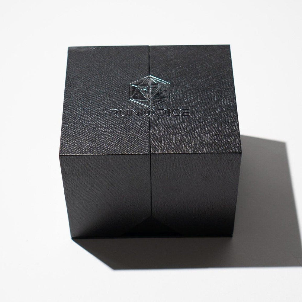 Massive Black Rainbow Glitter Liquid Core 95MM Chonk Handmade Resin Dice And Box (ONLINE ORDER ONLY)