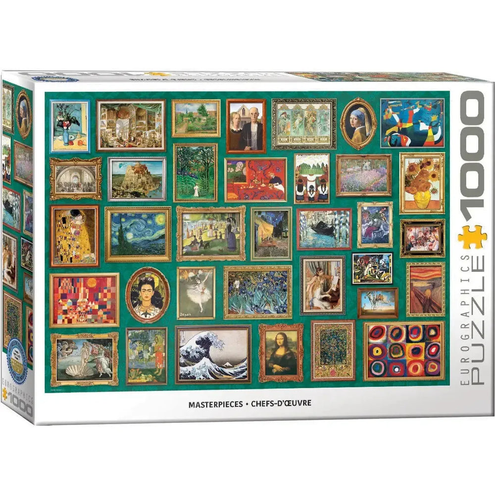 Masterpieces Collage Green 1000 Piece Jigsaw Puzzle Eurographics (ONLINE ORDER ONLY)