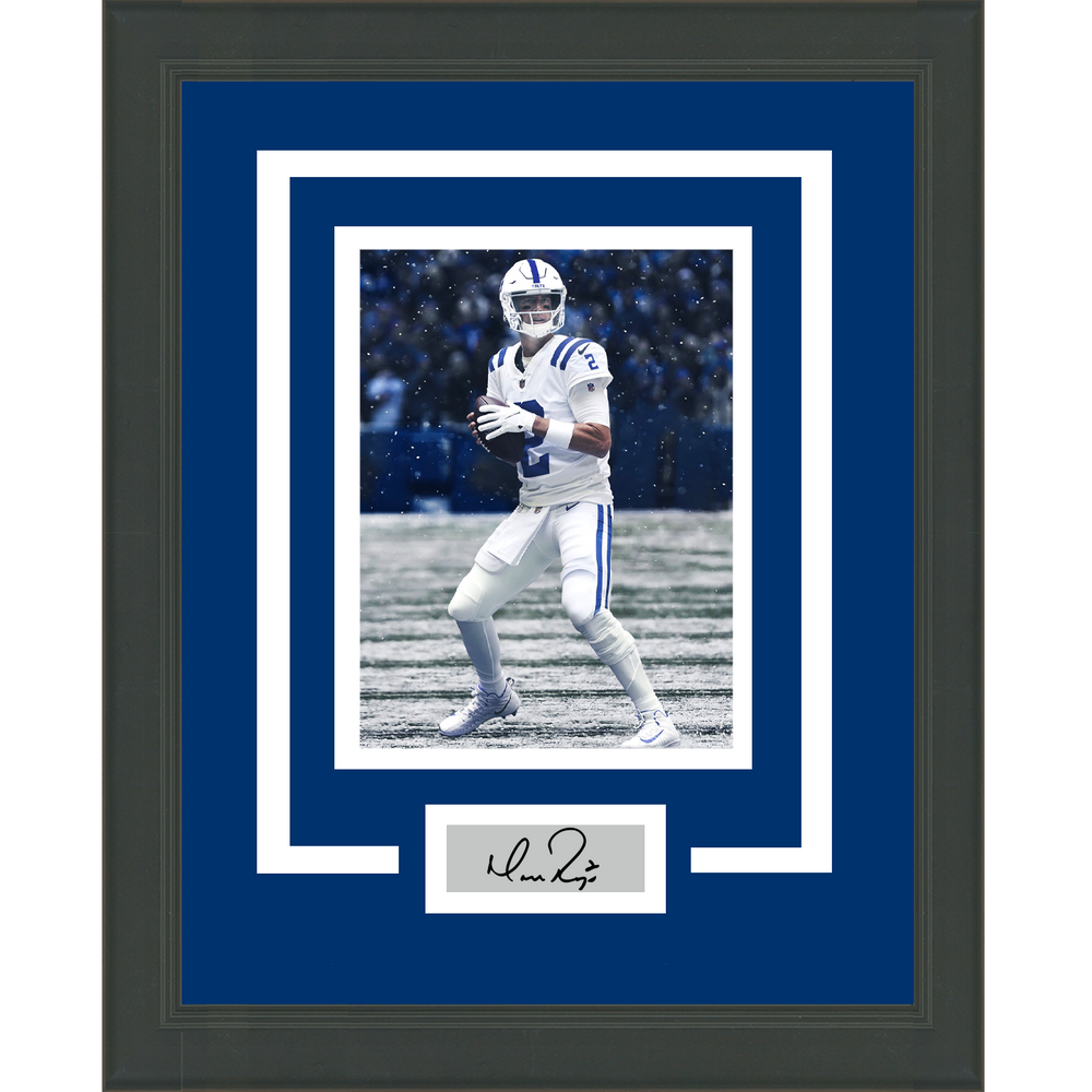 Framed Matt Ryan Facsimile Laser Engraved Signature Auto Indianapolis Colts 11x14 Football Photo (ONLINE ORDER ONLY)