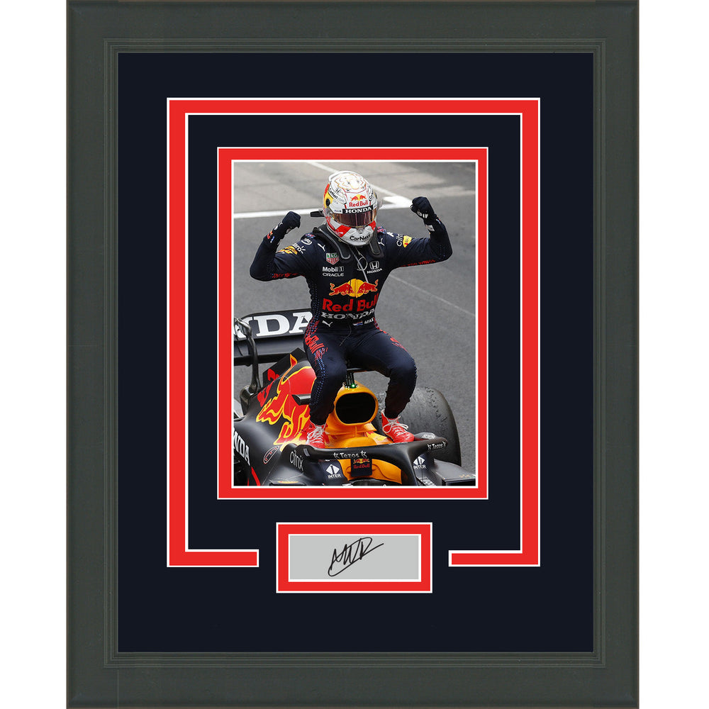 Framed Max Verstappen Facsimile Laser Engraved Signature Auto 11x14 F1 Photo (ONLINE ORDER ONLY)