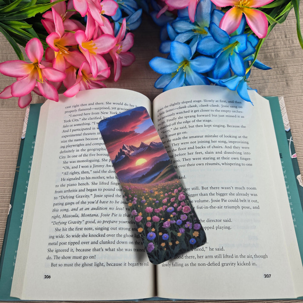 Mountain Floral Landscape Bookmark (ONLINE ORDER ONLY)