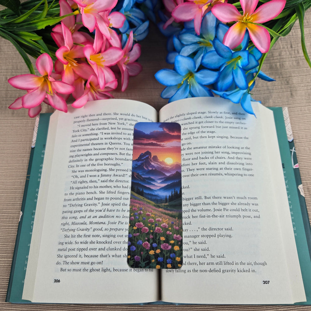 Mountain Floral Landscape Bookmark (ONLINE ORDER ONLY)