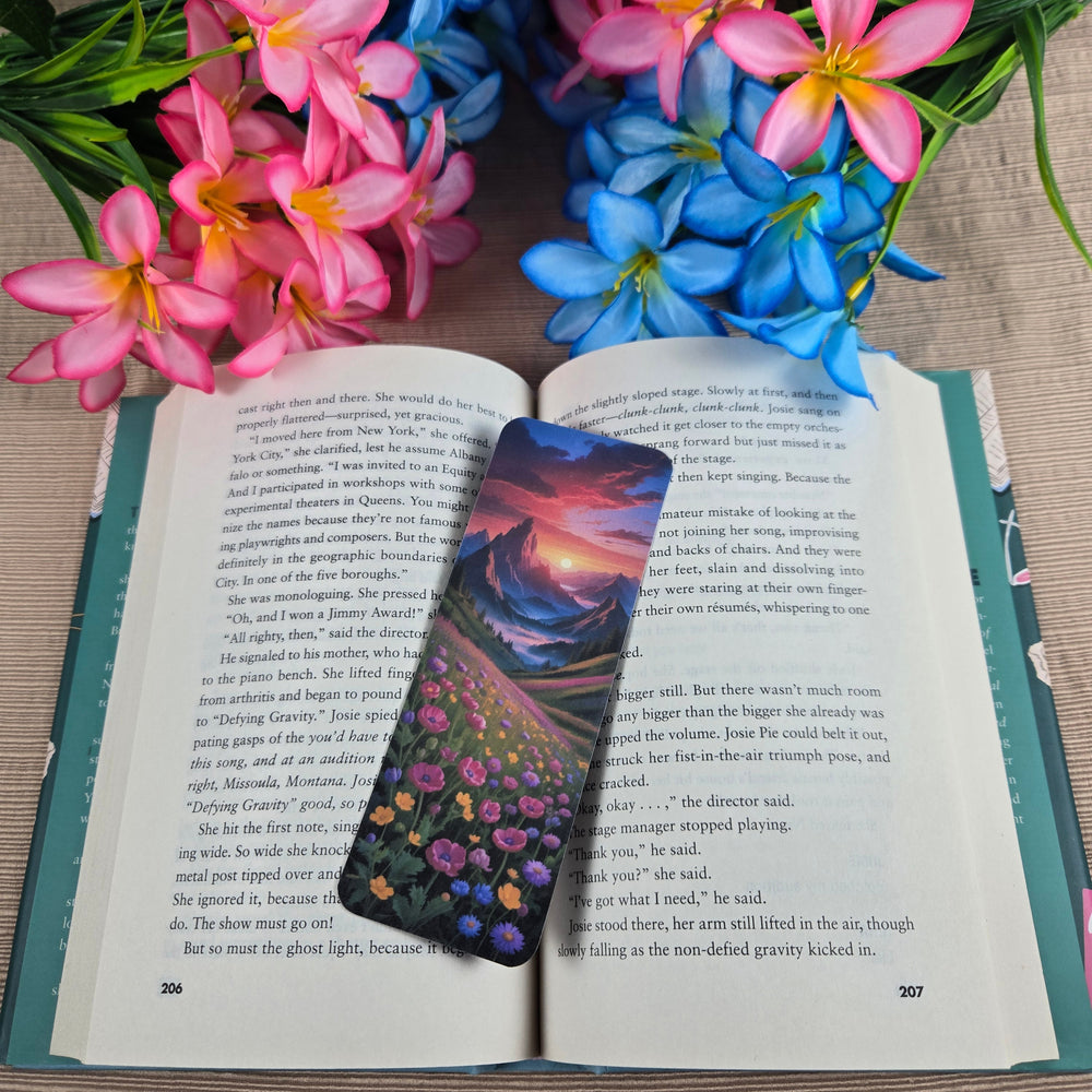 Mountain Floral Landscape Bookmark (ONLINE ORDER ONLY)