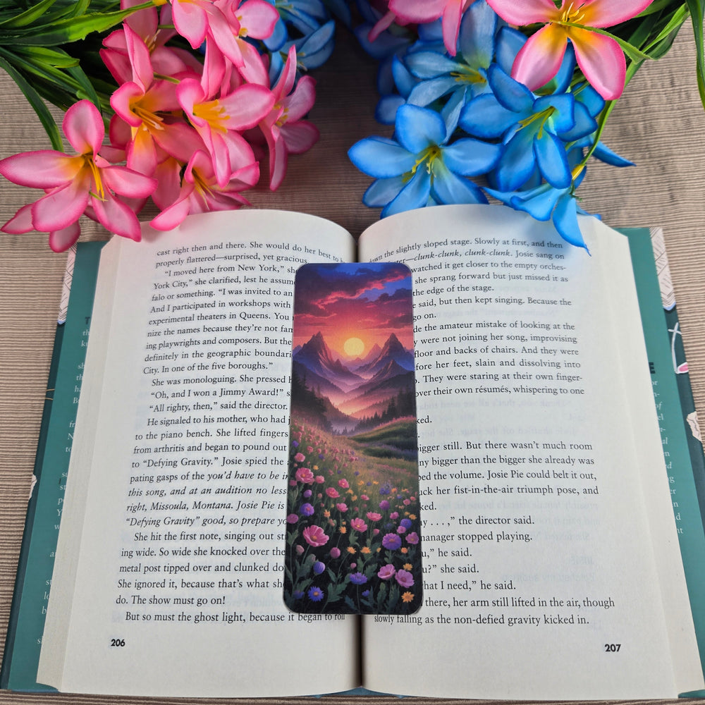 Mountain Floral Landscape Bookmark (ONLINE ORDER ONLY)