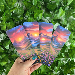Mountain Floral Landscape Bookmark (ONLINE ORDER ONLY)