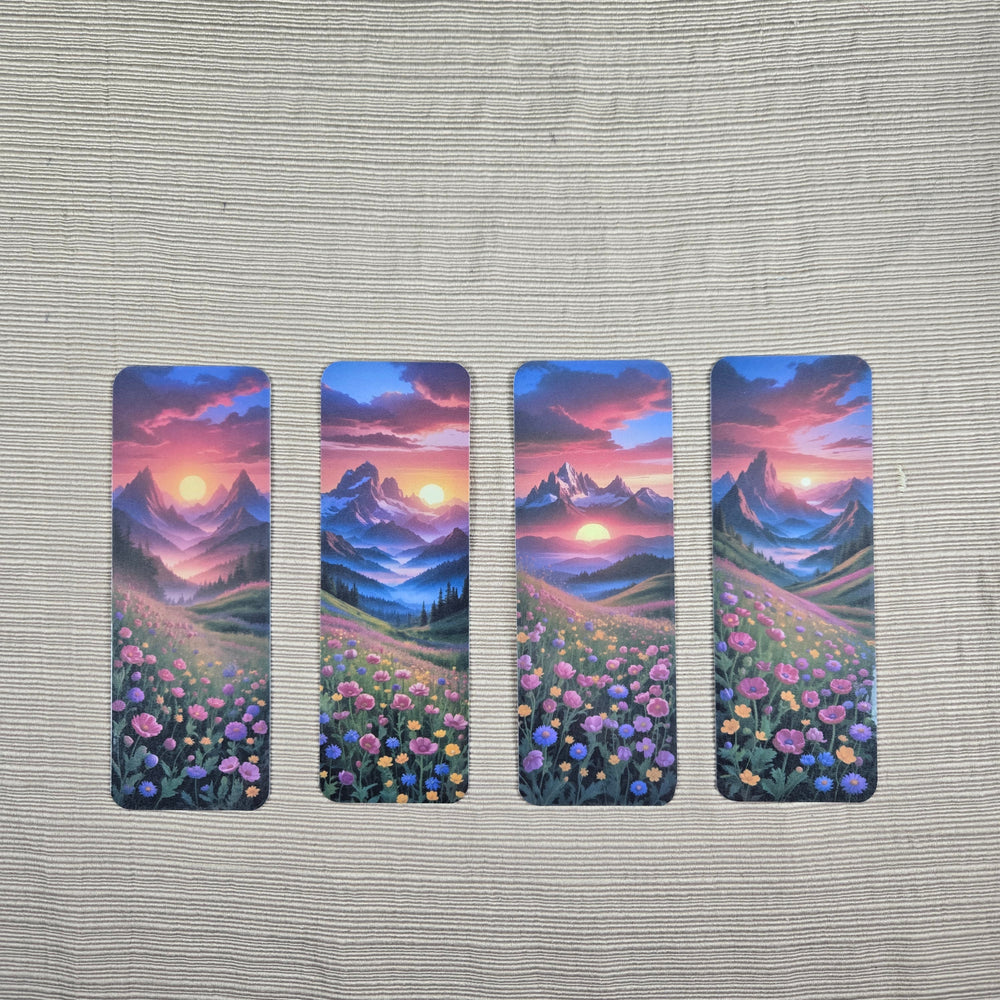 Mountain Floral Landscape Bookmark (ONLINE ORDER ONLY)