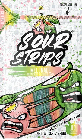 Sour Strips - Melonade - 3.5oz - Spain (ONLINE ORDER ONLY)