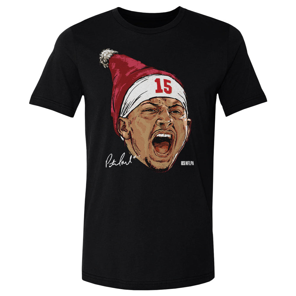 Patrick Mahomes Kansas City Portrait Santa Hat WHT (ONLINE ORDER ONLY)