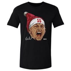 Patrick Mahomes Kansas City Portrait Santa Hat WHT (ONLINE ORDER ONLY)