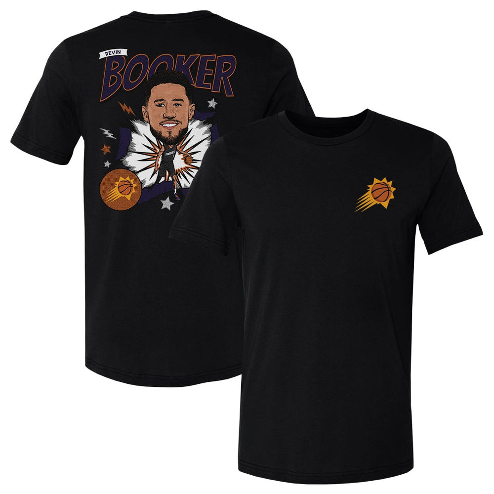 Devin Booker Phoenix Suns Caricature F&B WHT (ONLINE ORDER ONLY)