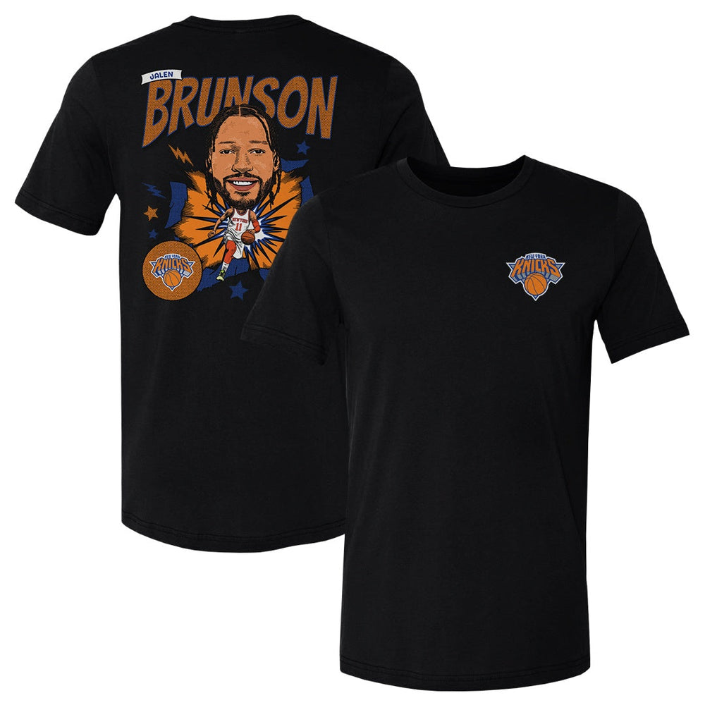Jalen Brunson New York Knicks Caricature F&B WHT (ONLINE ORDER ONLY)