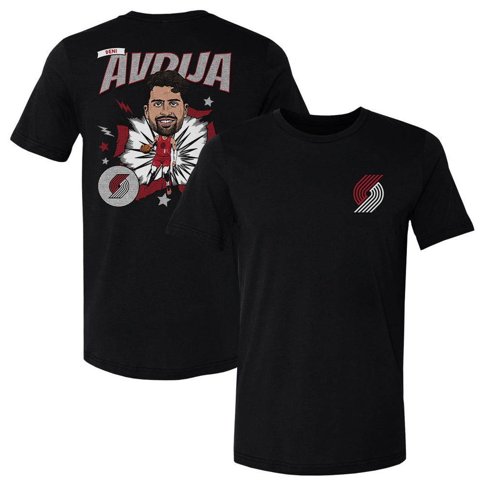Deni Avdija Portland Trail Blazers Caricature F&B WHT (ONLINE ORDER ONLY)