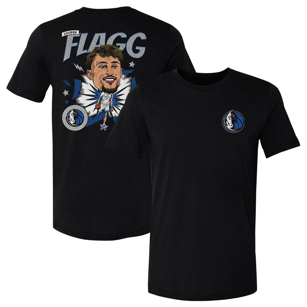 Cooper Flagg Dallas Mavericks Caricature F&B WHT (ONLINE ORDER ONLY)