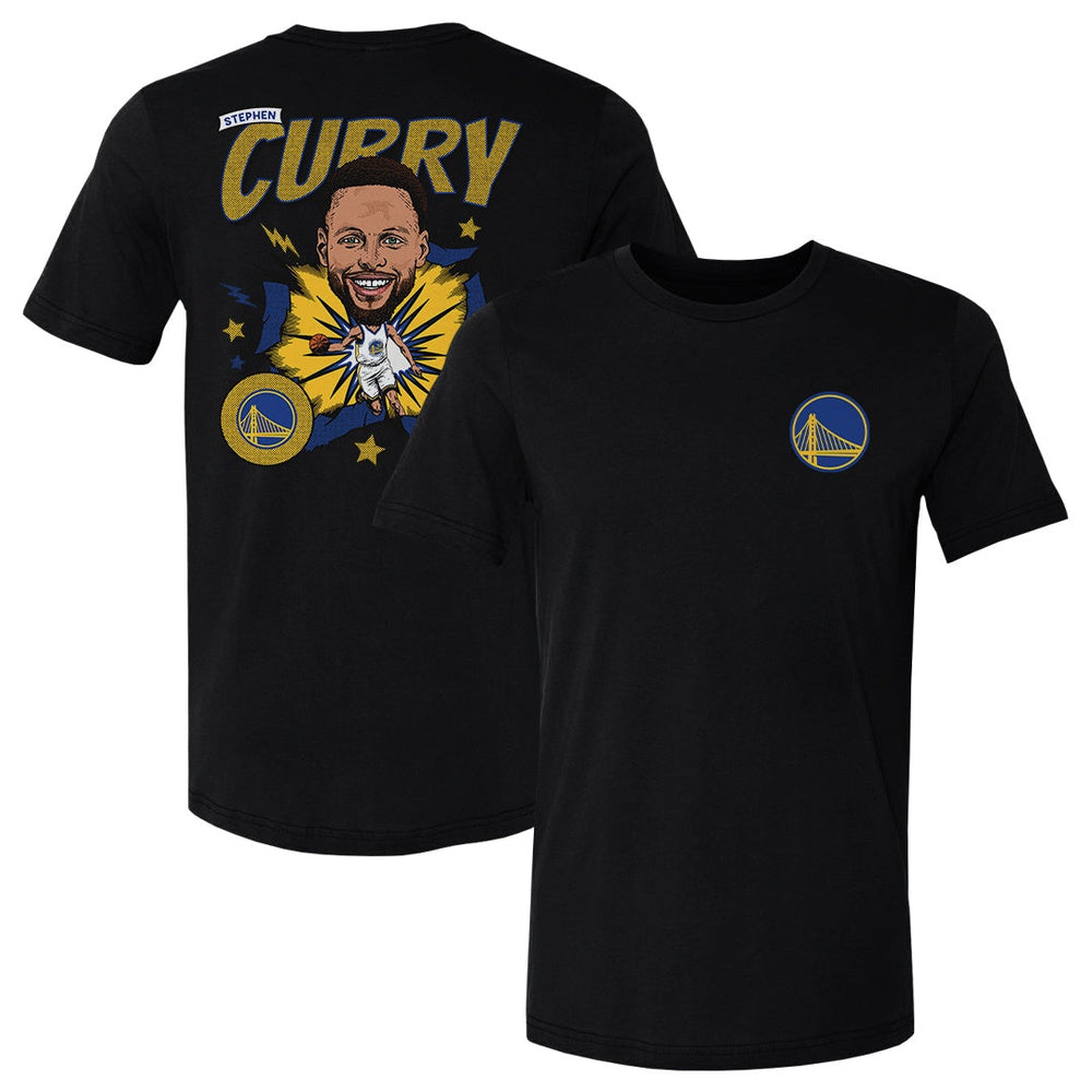 Steph Curry Golden State Warriors Caricature F&B WHT (ONLINE ORDER ONLY)