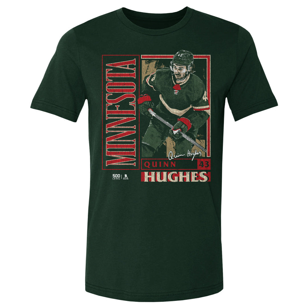 Quinn Hughes Minnesota Vintage Card WHT (ONLINE ORDER ONLY)