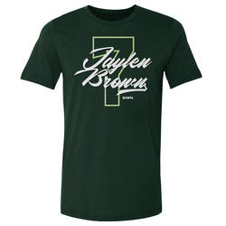Jaylen Brown Boston Number Script WHT (ONLINE ORDER ONLY)