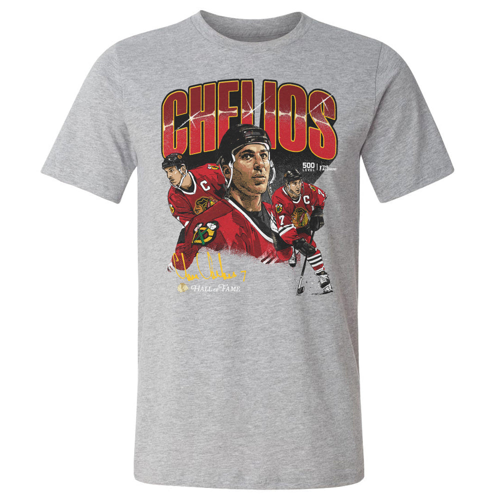 Chris Chelios Chicago Blackhawks Collage WHT (ONLINE ORDER ONLY)