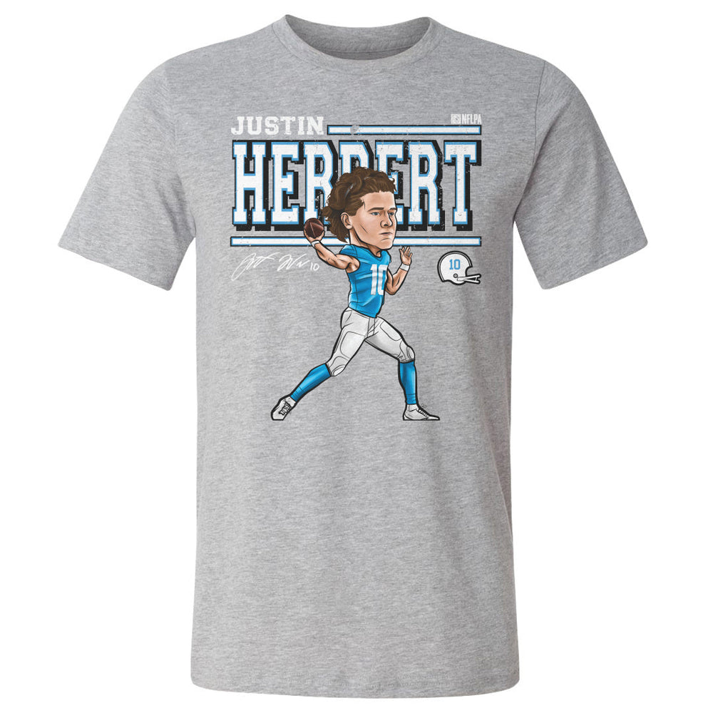 Justin Herbert Cartoon WHT (ONLINE ORDER ONLY)
