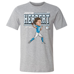 Justin Herbert Cartoon WHT (ONLINE ORDER ONLY)