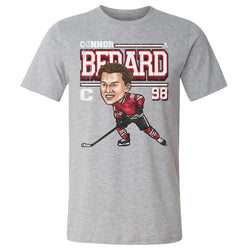 Connor Bedard Chicago Cartoon WHT