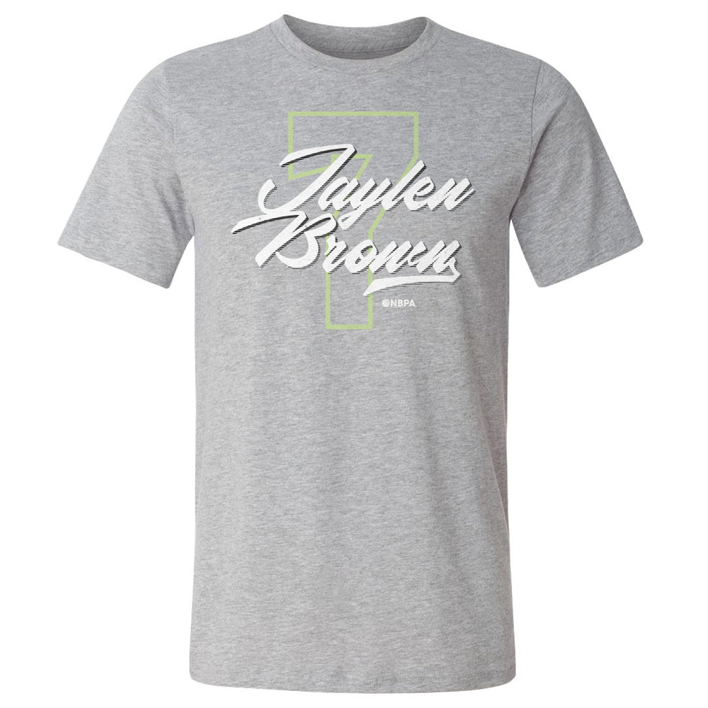 Jaylen Brown Boston Number Script WHT (ONLINE ORDER ONLY)