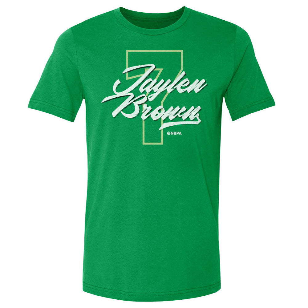 Jaylen Brown Boston Number Script WHT (ONLINE ORDER ONLY)