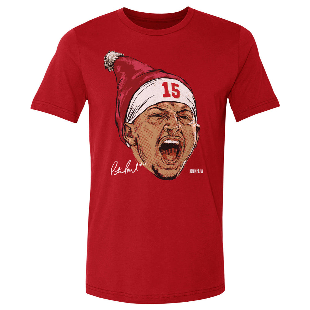 Patrick Mahomes Kansas City Portrait Santa Hat WHT (ONLINE ORDER ONLY)
