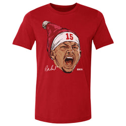 Patrick Mahomes Kansas City Portrait Santa Hat WHT (ONLINE ORDER ONLY)