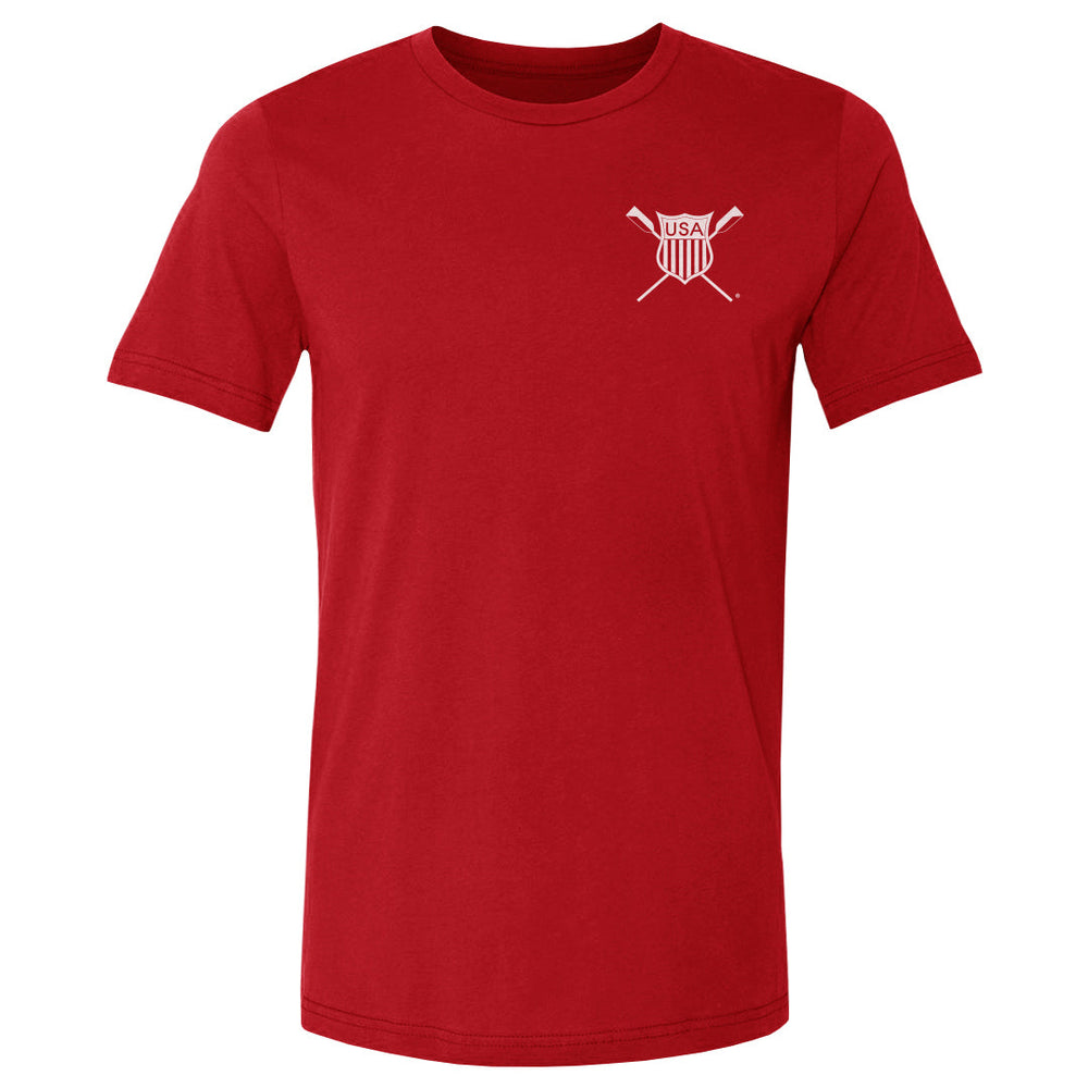 USRowing Emblem Pocket White WHT (ONLINE ORDER ONLY)