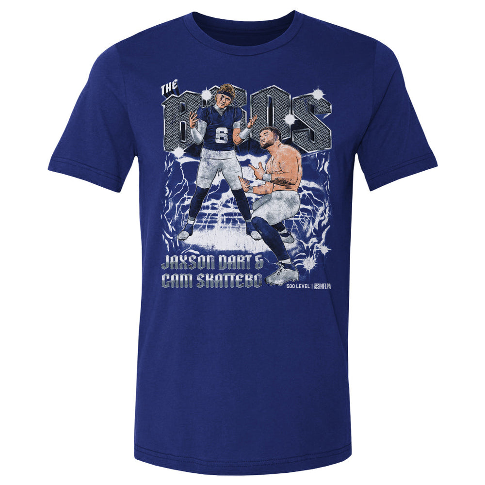Jaxson Dart & Cam Skattebo New York G The Bros WHT (ONLINE ORDER ONLY)