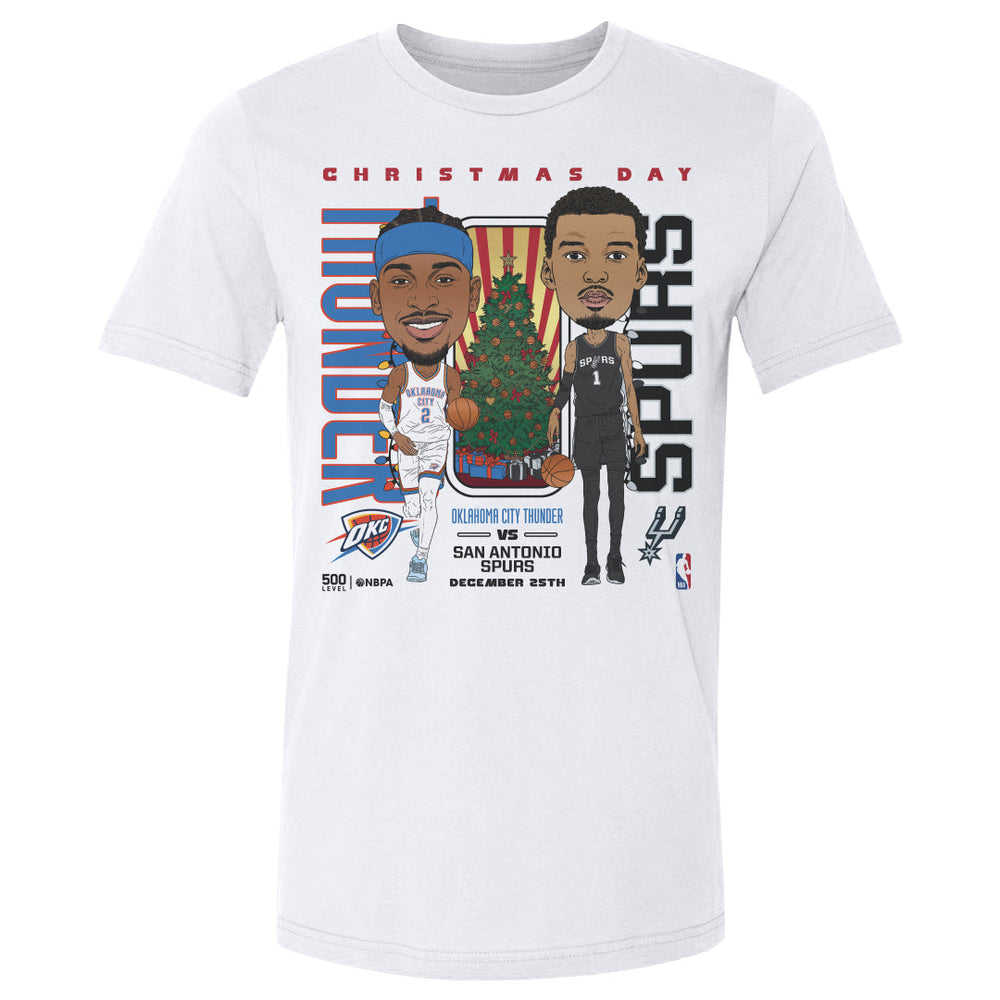 2025 NBA Christmas Day Match Up Thunder Vs. Spurs (ONLINE ORDER ONLY)