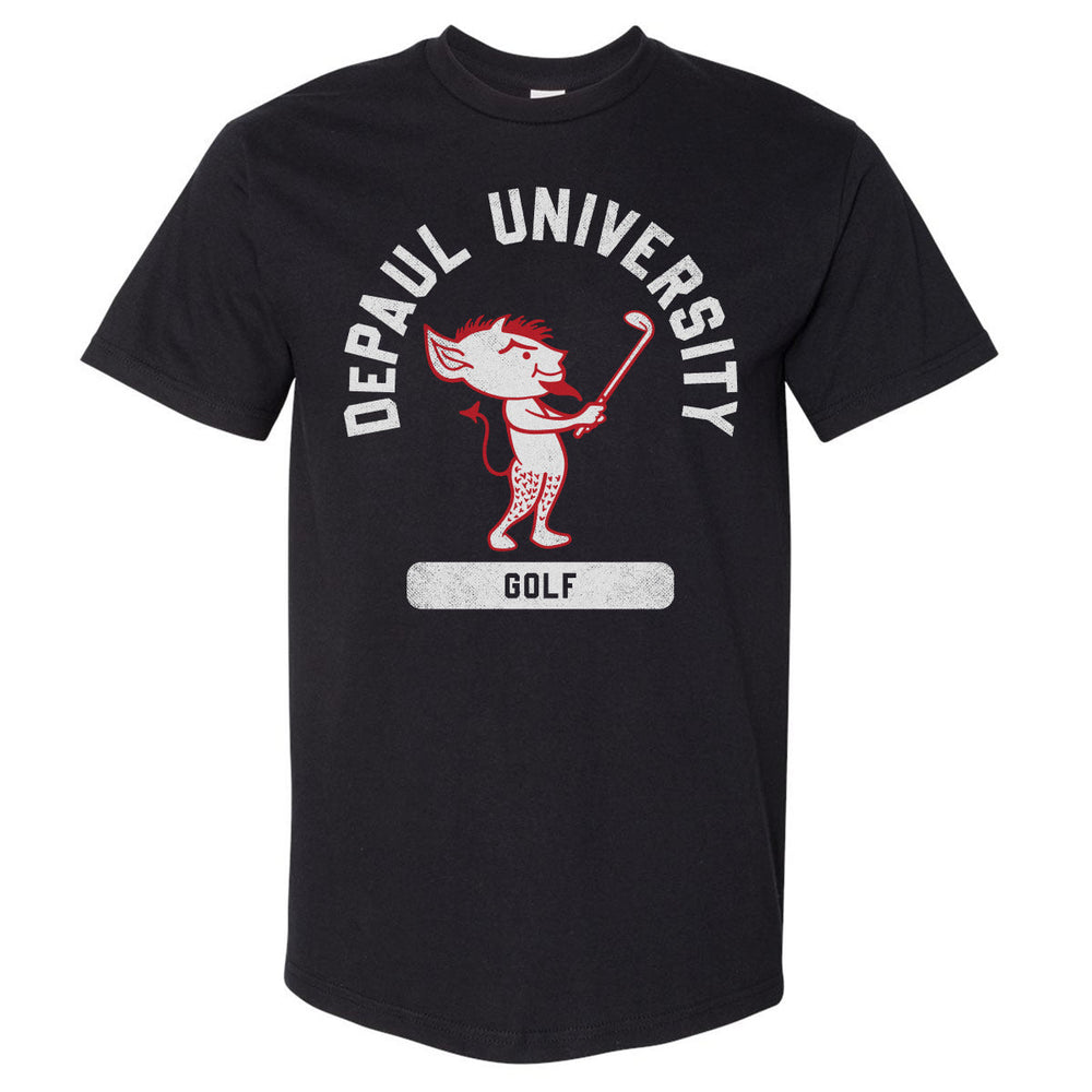 DePaul Blue Demons Mascot Golf WHT (ONLINE ORDER ONLY)