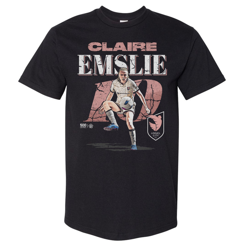 Claire Emslie Angel City FC Cracked Number WHT (ONLINE ORDER ONLY)