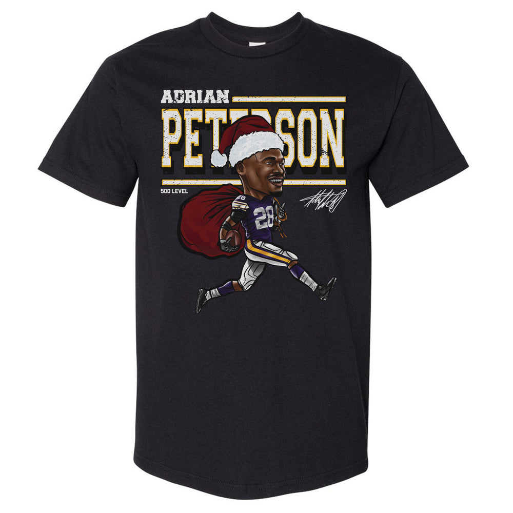Adrian Peterson Minnesota Cartoon Santa Hat WHT (ONLINE ORDER ONLY)