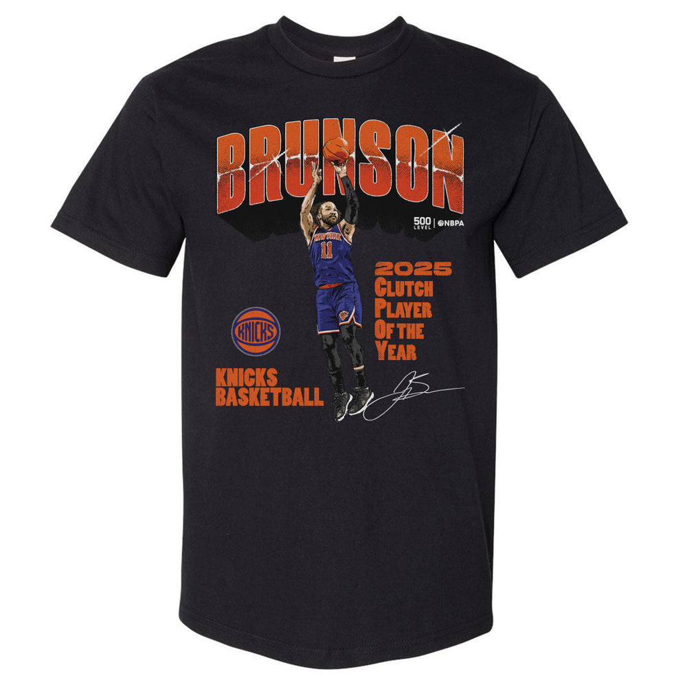 Jalen Brunson New York Knicks 2025 Clutch Player Of The Year WHT (ONLINE ORDER ONLY)