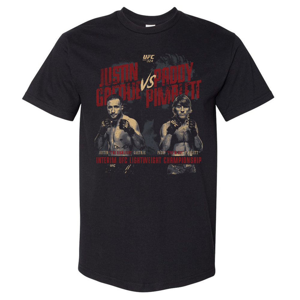 UFC 324 Gaethje Vs. Pimblett Match Up WHT (ONLINE ORDER ONLY)