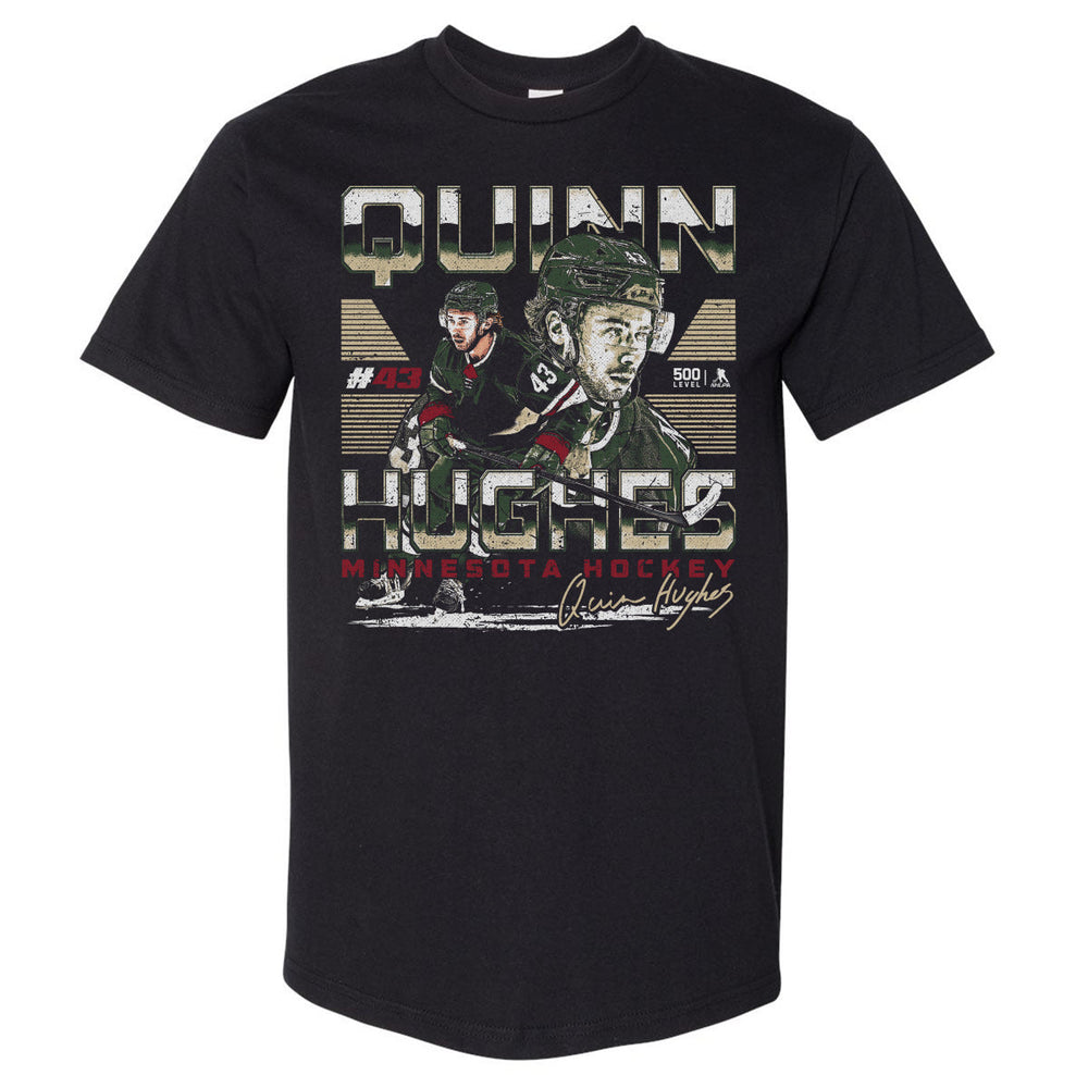Quinn Hughes Minnesota Dual WHT (ONLINE ORDER ONLY)