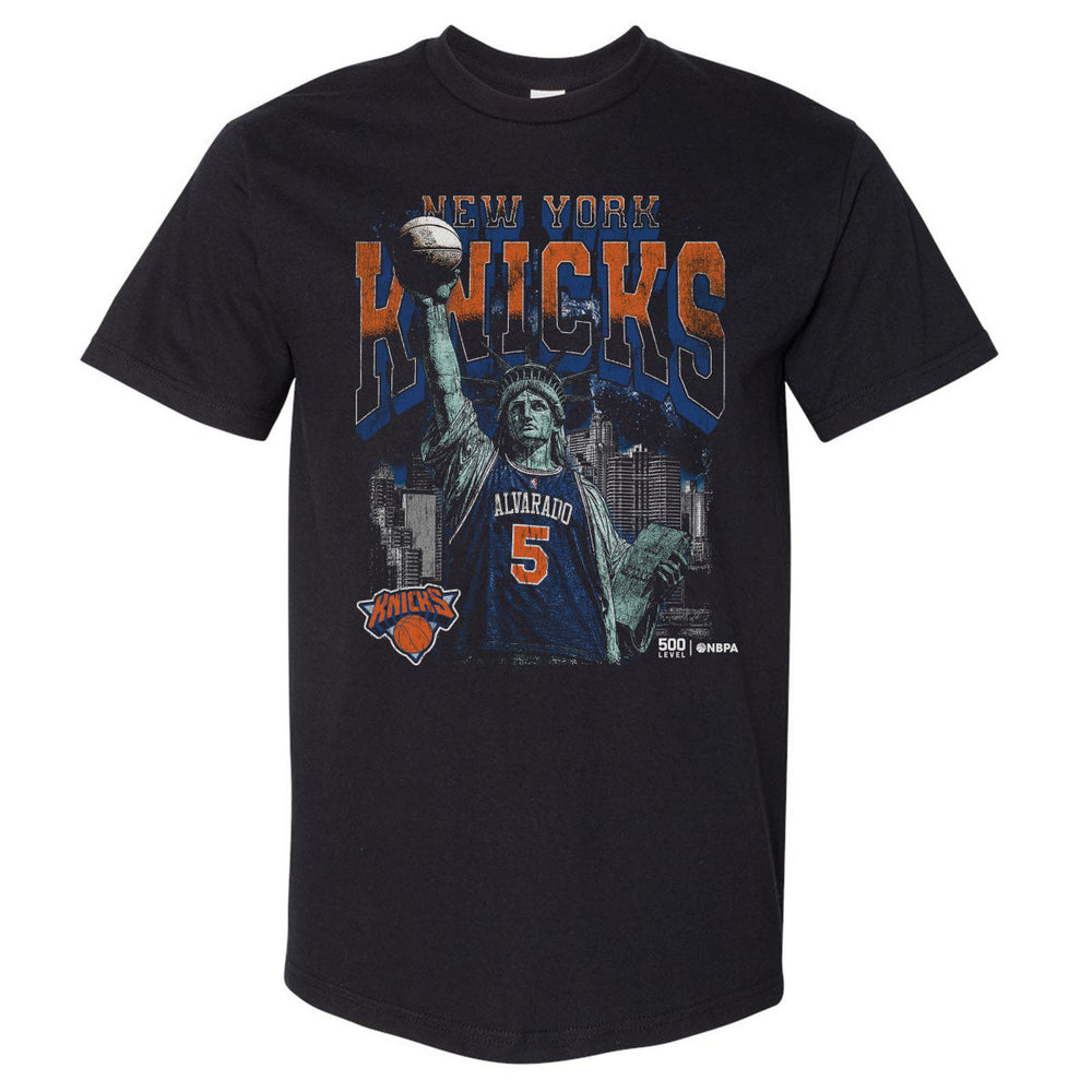 Jose Alvarado New York Knicks Statue Of Liberty WHT (ONLINE ORDER ONLY)