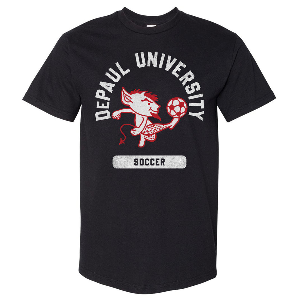 DePaul Blue Demons Mascot Soccer WHT (ONLINE ORDER ONLY)