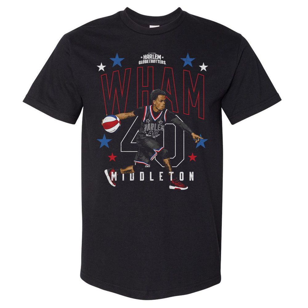 Wham Middleton Harlem Globetrotters Outline WHT (ONLINE ONLY)