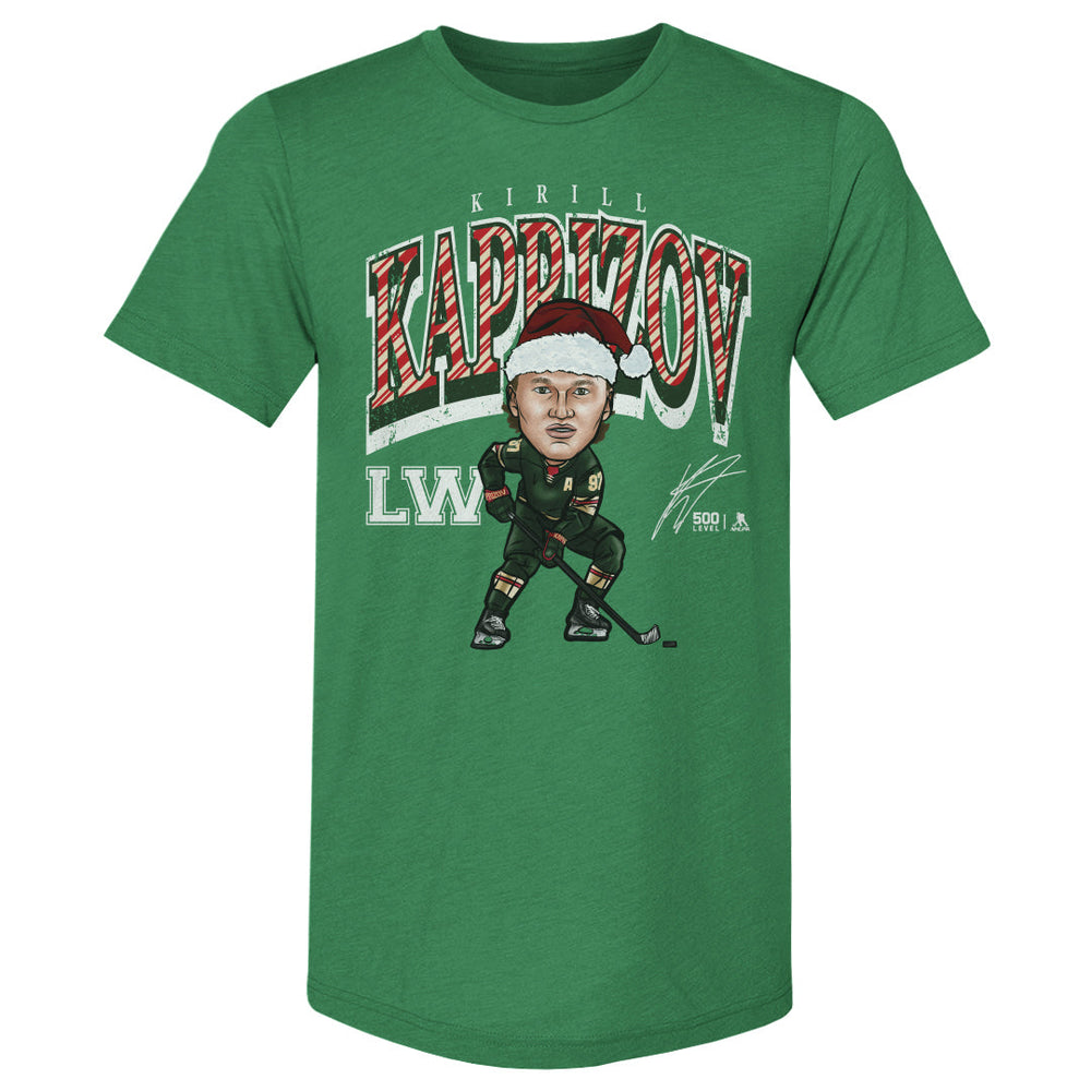 Kirill Kaprizov Minnesota Cartoon Santa Hat WHT (ONLINE ORDER ONLY)