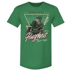 Quinn Hughes Minnesota Triangle Retro WHT (ONLINE ORDER ONLY)