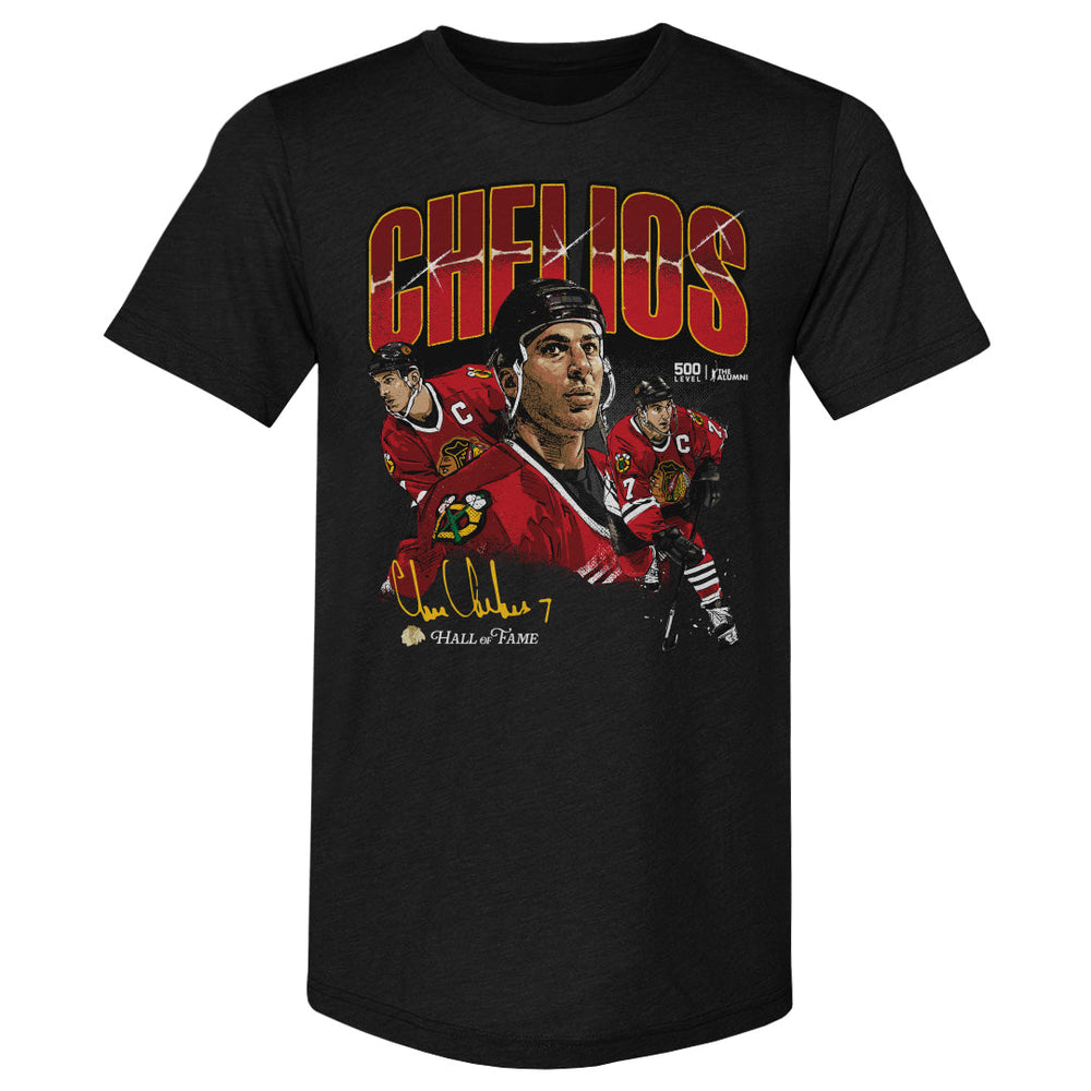 Chris Chelios Chicago Blackhawks Collage WHT (ONLINE ORDER ONLY)