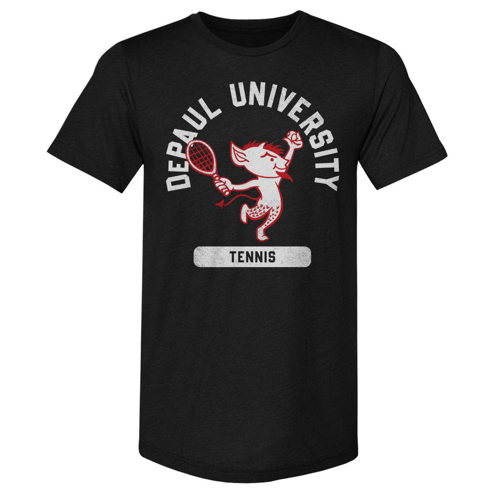 DePaul Blue Demons Mascot Tennis WHT (ONLINE ORDER ONLY)